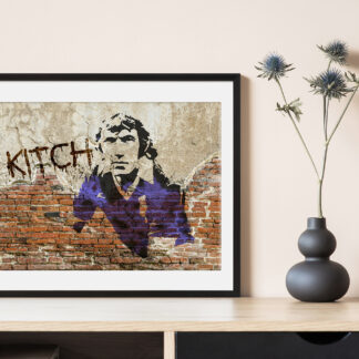 Millwall FC 'Wall Art' Barry Kitchener "Kitch" Banksy-style print unframed